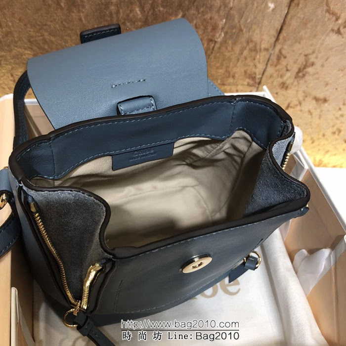 Chloe克洛伊 Chloe Faye backpack克洛伊 mini雙肩包 法國原廠牛皮搭配麂皮 1232  ypk1112